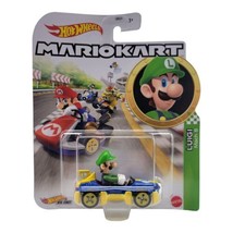 Hot Wheels Mario Kart Luigi Mach 8 1:64 DieCast Car Mattel Kids Toy Vehicle - £13.27 GBP