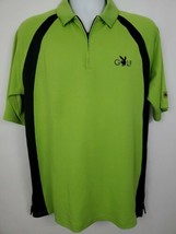 Playboy Golf Polo Shirt Green Black Size M 1/4 Zip - £17.17 GBP