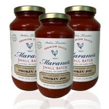 Marano's Small Batch Premium Pasta Sauce, Smokin' Joe, 24 oz. (Pack of 3) - £33.57 GBP