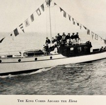 King Alfonso Aboard The Elena King&#39;s Cup 1928 Race To Spain Nautical Pri... - €21,91 EUR