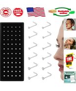 Stylish Nose Studs Set: 60 Crystal-Enhanced Rings in Three Sizes for Dai... - $280.49 MXN