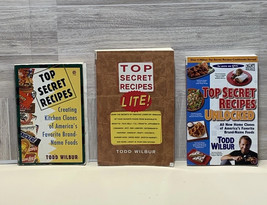 Top Secret Recipes Cookbook Lot Unlocked Lite And Top Secret Recipes Tod... - $12.73