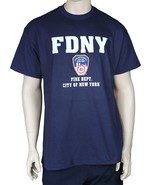 FDNY Short Sleeve With Rescue Print On Back T-Shirt Navy FDNY - £15.74 GBP+