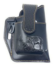 Western Cowboy Praying Cowboy Cellphone Holster/case with multiuse Way (Coffee) - £22.14 GBP