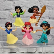 Disney Princesses Lot Of 5 Figures Mulan Moana Snow White 2020 McDonald&#39;s Toys  - £11.66 GBP