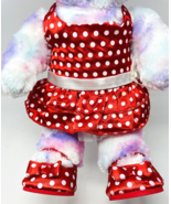 Build a Bear Satin Polka Dot Dress + Shoes Set Girl Plush Summer Clothes... - $353.13 MXN
