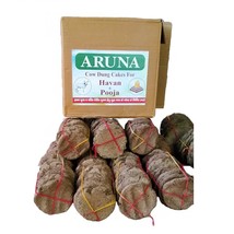 Special Cow Dung Cakes for Pooja &amp; Havan Made of Pure Cow Dung Set of 30 pcs - £19.66 GBP