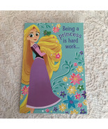  Happy Birthday Card Hallmark Princess Purple Dress Green Frog Flowers  - £3.20 GBP