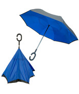 Double Layer Windproof Reverse Folding Rain Umbrella with Hands Free C-H... - £8.79 GBP