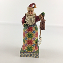 Jim Shore &quot;Holiday Bright&quot; Small Santa w/ Lantern Statue 104846 Figurine Enesco - £45.79 GBP