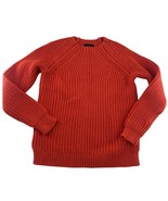 Vintage J. Crew Chunky Knit Sweater Womens XXS Orange Pullover Long Slee... - $38.51