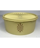 VTG Tupperware Yellow canister Servalier Storage Container 1204-5 w/lid - $7.74
