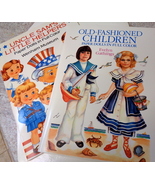 Old-Fashioned Children and Uncle Sam&#39;s Little Helpers Paper Doll Books u... - £10.29 GBP