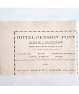 1940 Pension Hotel Murnau On The Staffelsee Advertisement Germany Import... - $367.32 MXN