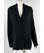 Raisins Swimsuit Cover Up Size Medium Black Crepe Tunic Loose Fit Hi Lo ... - $564.50 MXN