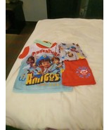 Toddler 3pc Santiago of the Seas Pajama Set Red Adventure Awaits Amigos 3T - $17.82
