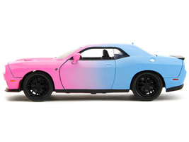 2015 Dodge Challenger SRT Hellcat Pink Blue Pink Slips Series 1/24 Diecast Car J - £30.22 GBP