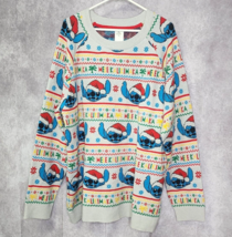 Disney Store Lilo &amp; Stitch Light Up Holiday Ugly Christmas Sweater Size 2XL - £36.52 GBP