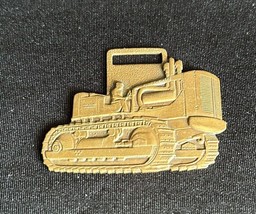 Vintage Allis Chalmers Pocket Watch Fob Advertising AC Brass Tractor - £10.84 GBP