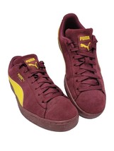 PUMA Suede Triplex Men&#39;s Size 7 Burgundy Hip Hop Classic Sneaker Old School Red - £18.15 GBP