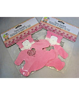 Pink Bears with Hearts Tissue Garland Banners Baby Girl Valentines Day L... - £10.40 GBP