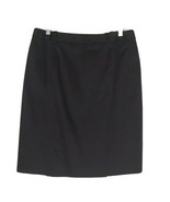 AK Anne Klein Knee Skirt Womens size 8 Straight Stretch Black MSRP $99 - $26.99