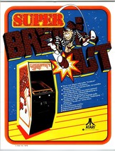 Super Breakout Arcade Flyer Original Video Game Promo Art Retro Vintage ... - £15.49 GBP