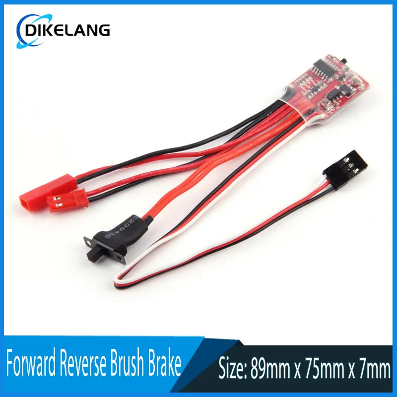Mini 20A ESC Brushed Speed Controller for RC Car and Boat - Forward Reverse Br - £12.83 GBP