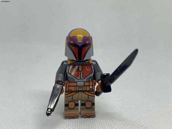 Sabine Wren Wars Mandalorian With Darksaber Custom Minifigures - $9.32