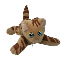 13&quot; Vintage Tonka Pound Puppies Purries Kitty Cat Stuffed Animal Plush Brown Tan - £29.61 GBP