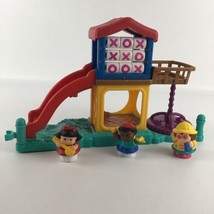 Fisher Price Little People Fun Sounds Playground Playset Figures Michael Maggie - $39.55