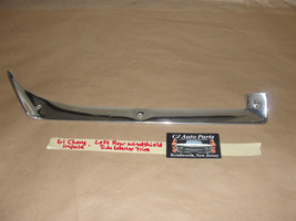 61 Chevy Impala 4 Dr Left Driver Side Rear Back Window Windshield Interior Trim - £62.29 GBP