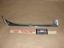 61 Chevy Impala 4 Dr Left Driver Side Rear Back Window Windshield Interior Trim - $79.19