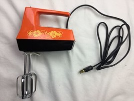 Vtg Orange Westinghouse Hand Food Mixer (3 Speed) Model: HM08-2bf - £31.64 GBP