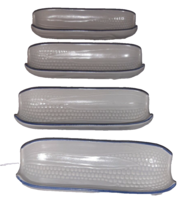 PFALTZGRAFF YORKTOWNE Corn Holder Dish Blue White 8.5&quot; Set of Four - $29.99