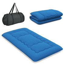 Foldable Futon Mattress with Washable Cover and Carry Bag for Camping Bl... - $98.83