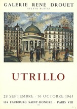 Maurice Utrillo Galerie Rene Drouet, 1965 - £197.12 GBP