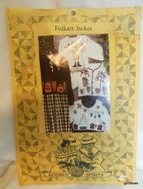 Vintage Folk Art Applique Patterns for Sweatshirts or Jackets Kindred Spirits - £11.35 GBP