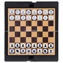Pocket Chess Folding d Interactive Travel Portable Entertainment Magnetic Chessm - £86.33 GBP