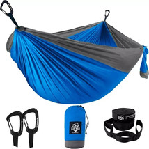 Cascade Mountain Tech 2-Person Travel Double Hammock - 440 lb - Blue/gray - $19.80
