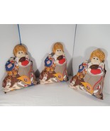 3 Cabbage Patch Kids Football Player Plush Stuffed Pillow Finished 1983 ... - $58.79 CAD