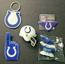 Indianapolis Colts Football Vending Charms Lot of 5 Puzzle Helmet Key Chain 292 - £15.97 GBP