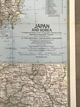 VTG Original 1970 National Geographic Map of Japan &amp; Korea 1:3.8MM Scale 32”X42” - £27.68 GBP