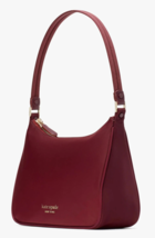 Kate Spade Sam Dark Merlot Nylon Small Shoulder Bag PXR00466 NWT $178 Re... - £71.20 GBP