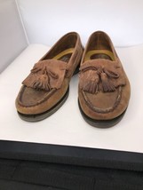 Johnston &amp; Murphy Passport Brown Leather Mens Loafers Sz 9 - $24.75