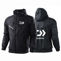 2021 New Daiwa Fishing Printed Spring Autumn Men Hooded Jacket Windproof Snd Wat - £115.08 GBP
