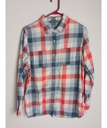 The North Face Plaid Long Sleeve Button Down Shirt Women&#39;s Size XL Red W... - $444.42 MXN