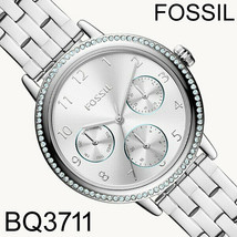 R NIB Fossil Reid Multifunction Stainless Steel Watch BQ3711 $159 Retail FS - £59.34 GBP