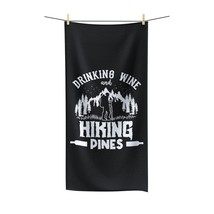 Soft &amp; Absorbent Bath Towel | One-Sided Print | Mountain Hiking Design - £39.48 GBP+