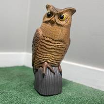 14&quot; Concrete OWl Statue HANDMADE life-size OWl Eagle Statue, Birthday Gift Statu - £53.28 GBP